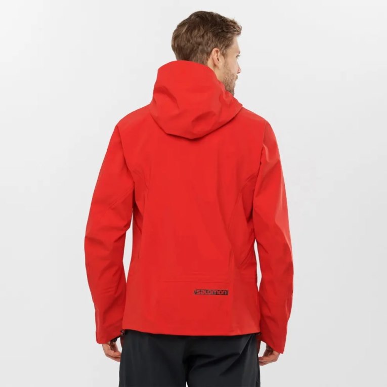 Salomon Outlaw 3L Shell Men's Ski Jackets Red | CA 83T75